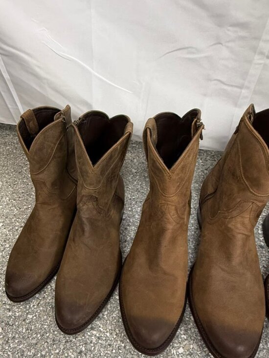 Tecovas Dean Boots Café Goat Brown Size [15 EE] – New w/ Burnishing main image 5